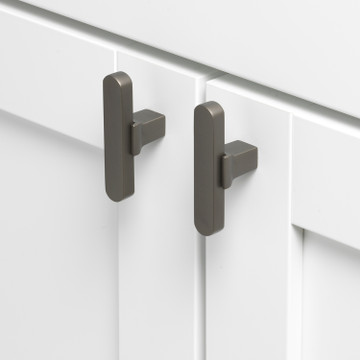 2-1/4" Solid Flat Drawer Cabinet T Knob, 4842-T