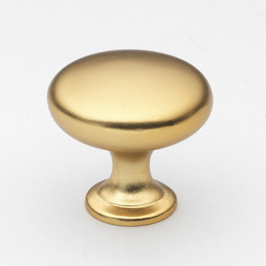 1-1/8 Inch Classic Round Solid Cabinet Knobs, Champagne Gold - 5411-CHPG -  GlideRite Hardware