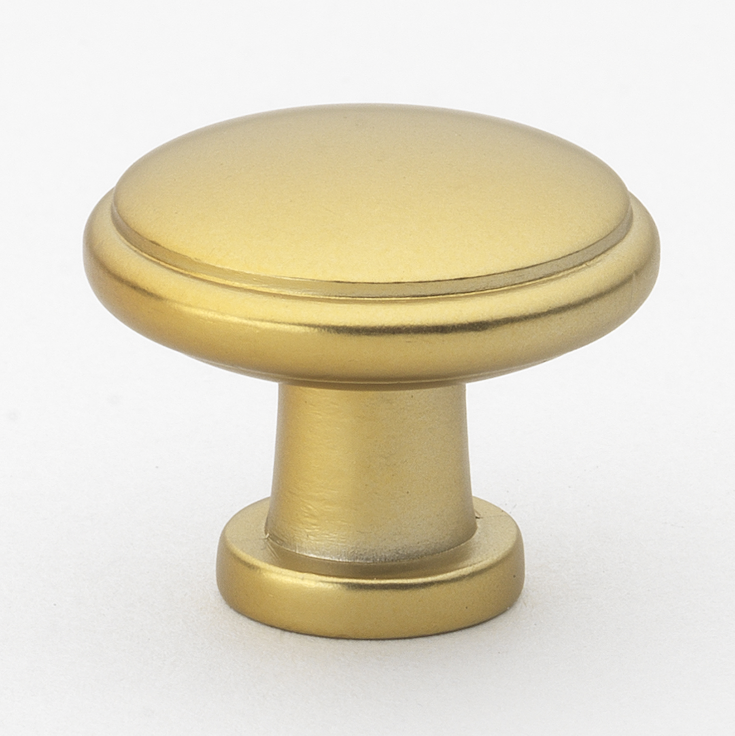 1-1/4 in. Classic Round Brass Gold Cabinet Knob - 5415-BG