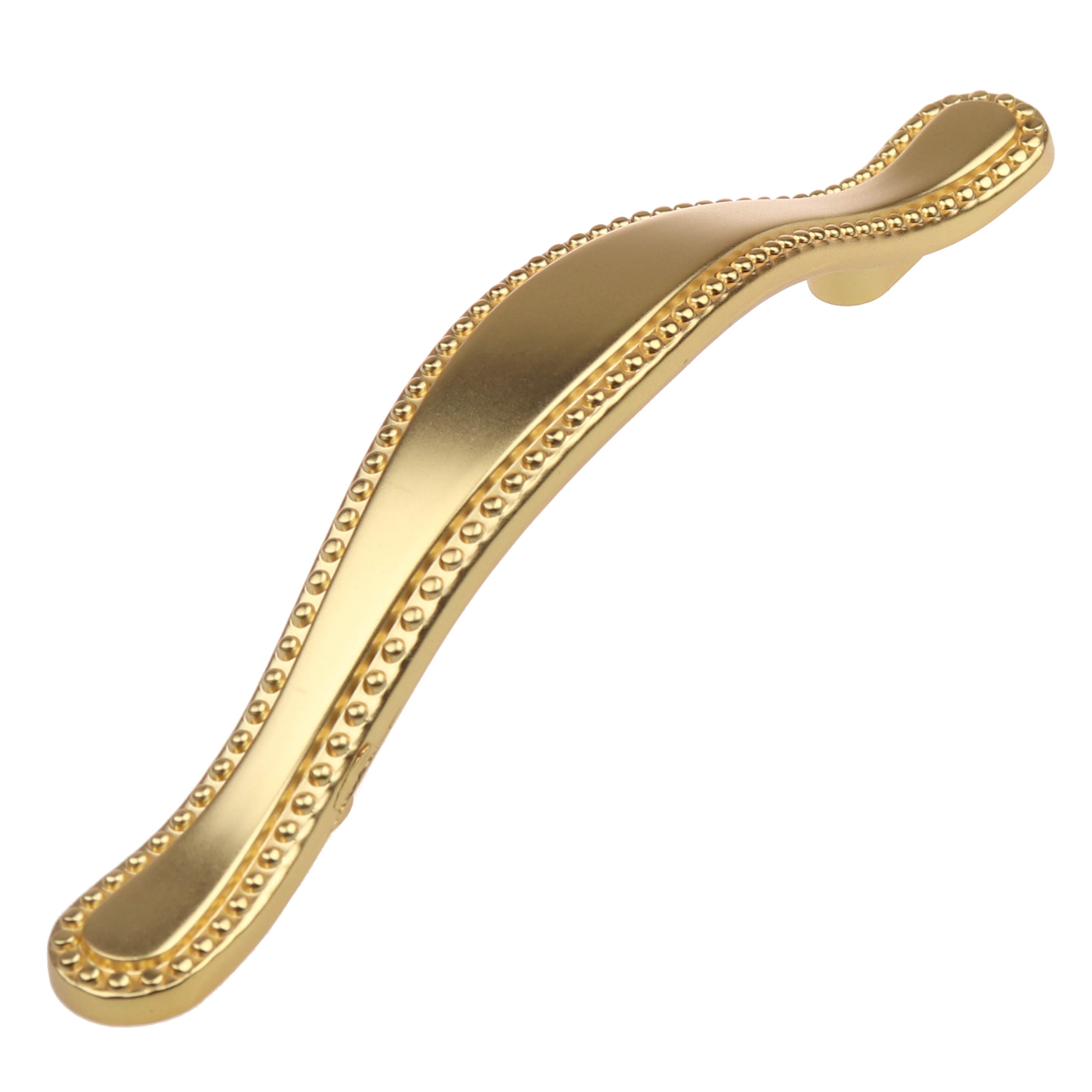 3 Inch Center Beaded Pull Cabinet Hardware Handle Brass Gold