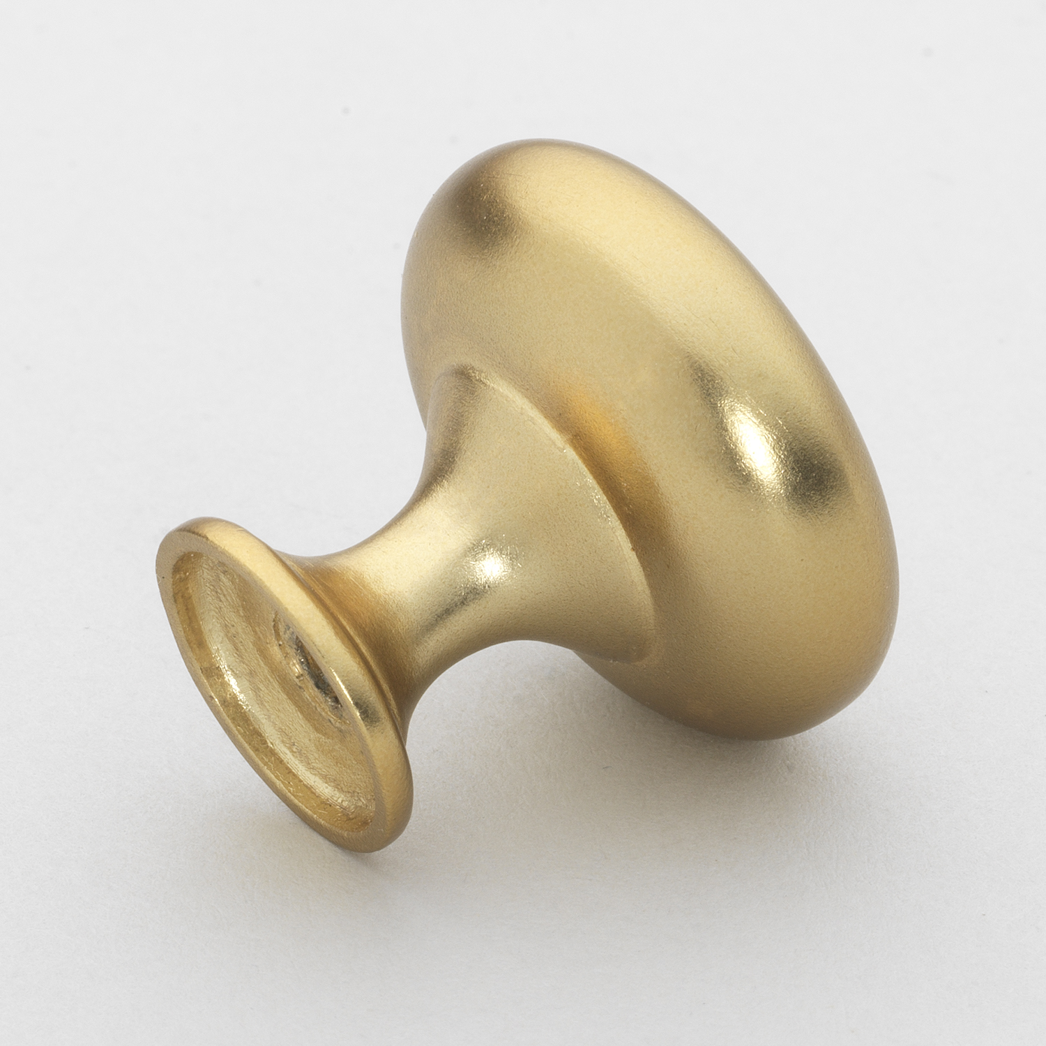 1-1/8 Inch Classic Round Solid Cabinet Knobs, Brass Gold - 5411-BG -  GlideRite Hardware