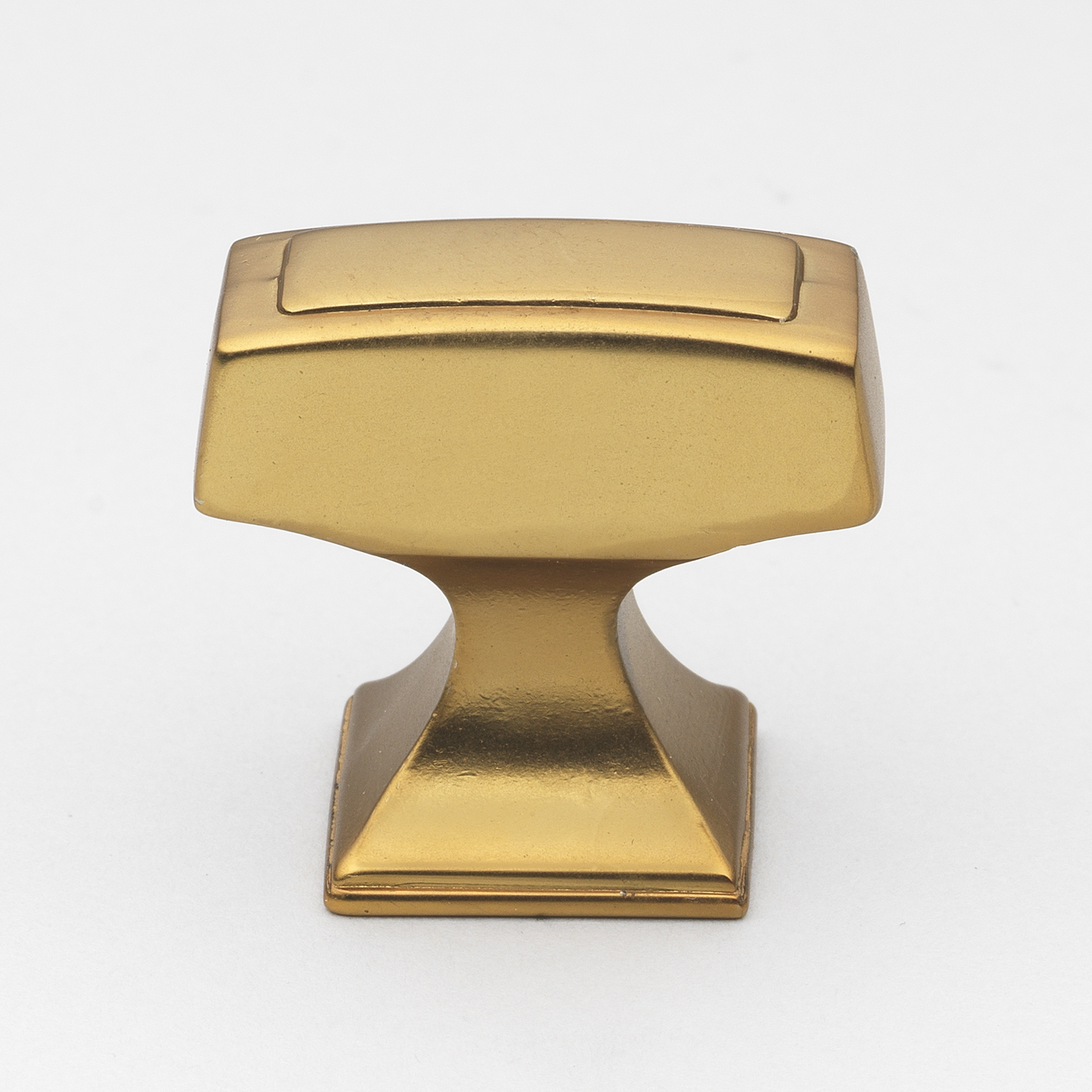 1-1/8 x 1/2 Inch Transition Rectangle Cabinet Knob, Brass Gold - 87390-BG -  GlideRite Hardware