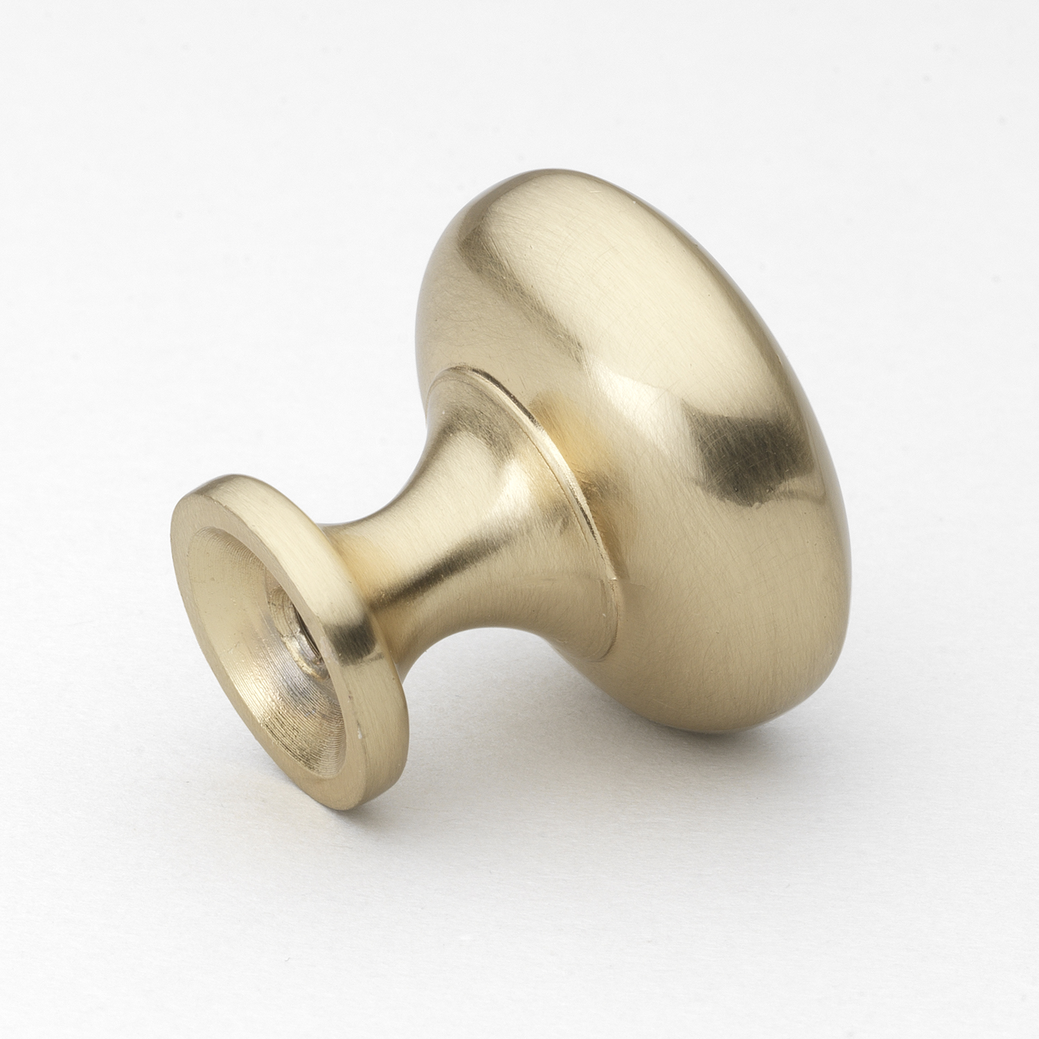 Grayson 1-1/8 in. Vintage Brass Round Cabinet Knob