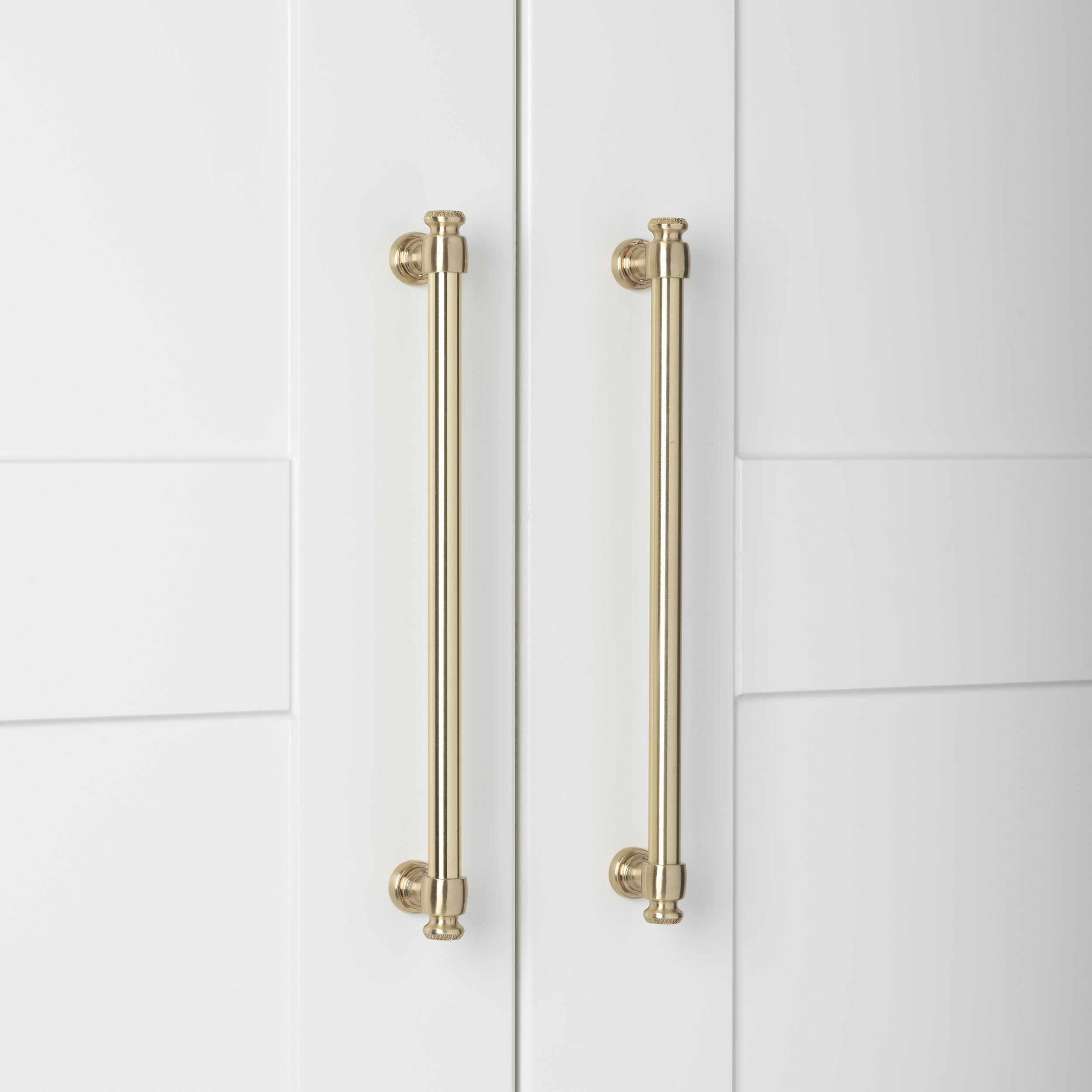 8-3/4 in. Center to Center Champagne Gold Classic Euro Bar Pull