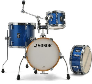Sonor AQX - Micro w/ Bass Drum Riser and Cymbal / Tom Holder (14", 8", 13" + 13x6" snr)