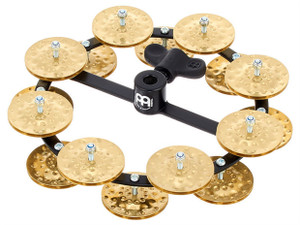 Meinl Hi-Hat Tambourine (D Row, Brass Jingles, Black)