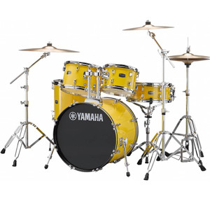 Yamaha Rydeen Drum Kit - Mellow Yellow (22", 10", 12", 16" + 14" x 5.5" Snare) w/Hardware and Paiste 101 Cymbals Yamaha Rydeen Drum Kit - Mellow Yellow (22", 10", 12", 16" + 14" x 5.5" Snare) w/Hardware and Paiste 101 Cymbals