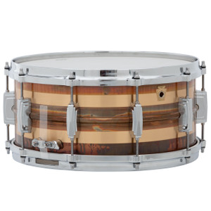 Ludwig Raw Copper Striped Snare Drum 14" x 6.5" Ludwig Raw Copper Striped Snare Drum 14" x 6.5"