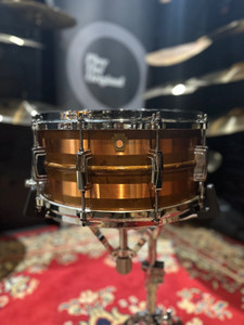 Ludwig Raw Copper Striped Snare Drum 14" x 6.5"