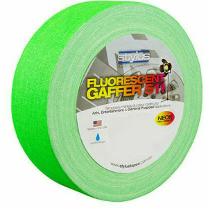 Stylus 511 Fluoro-Neon Cloth Tape - Green