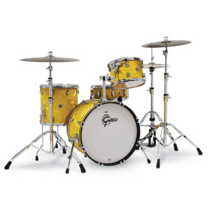 Gretsch Catalina Club 4 Piece - 18", 12", 14", 14" Snare - Yellow Satin Flame Gretsch Catalina Club 4 Piece - 18", 12", 14", 14" Snare - Yellow Satin Flame