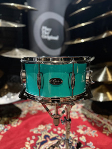 Gas Custom Drums 13" x 7" Painted Seafoam Green Acrylic Snare Drum