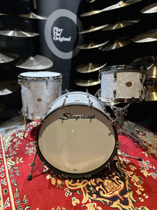 Slingerand Radio King - White Marine Pearl (22", 13", 16") Drum Kit Shell Set