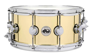 DW Collector's Series Polished Brass 14" x 6.5" Snare Drum