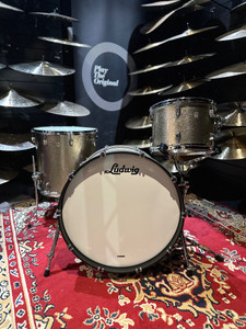 Ludwig Neusonic 3-Piece Drum Kit 22" FAB Shell Pack - Titanium Super Sparkle