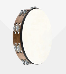 Meinl Tamburello - Aluminum Jingles, 12" (Walnut Brown)