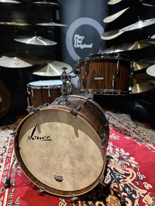 Sonor Vintage Series - Rosewood Semi Gloss (22", 13", 16") Drum Kit Shell Set