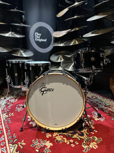 Gretsch USA Custom - Piano Black (22", 12", 14", 16") Drum Kit Shell Set