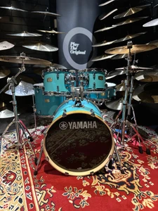 Yamaha Stage Custom - Matte Surf Green (20", 10", 12", 14" + 14" Snare) 'Next Stage' Drum Kit Package