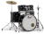 Pearl ROADSHOW Drum Kit Package - Jet Black 20" Fusion w/HARDWARE, THRONE, CYMBALS & HICKORY DRUMSTICKS