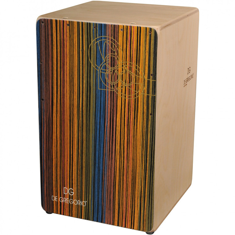 DG YaquI Birch Cajon Nickel Wound Strings with Jingles - Iris