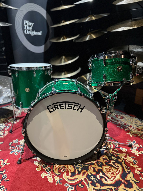 Gretsch Broadkaster - Nitron Green Sparkle Drum Kit Shell Set (22", 12", 16")