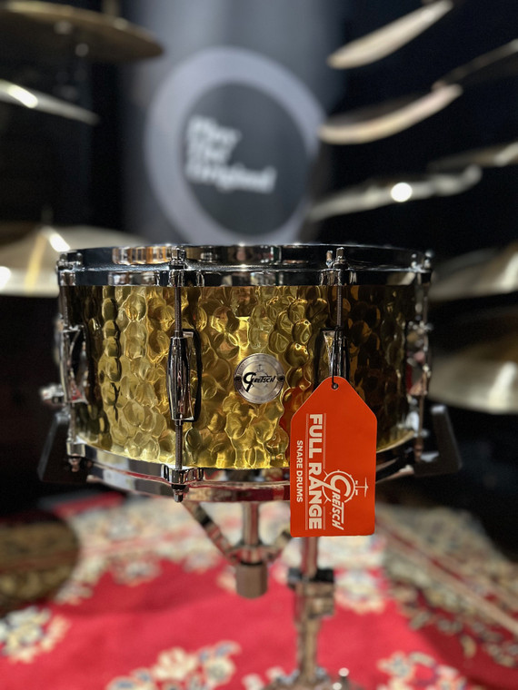 Gretsch 14" x 6.5" Hammered Brass Snare