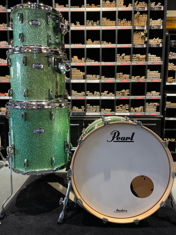 Pearl Masters Maple Complete - Absinthe Sparkle (22", 12", 14", 16") SHELL PACK