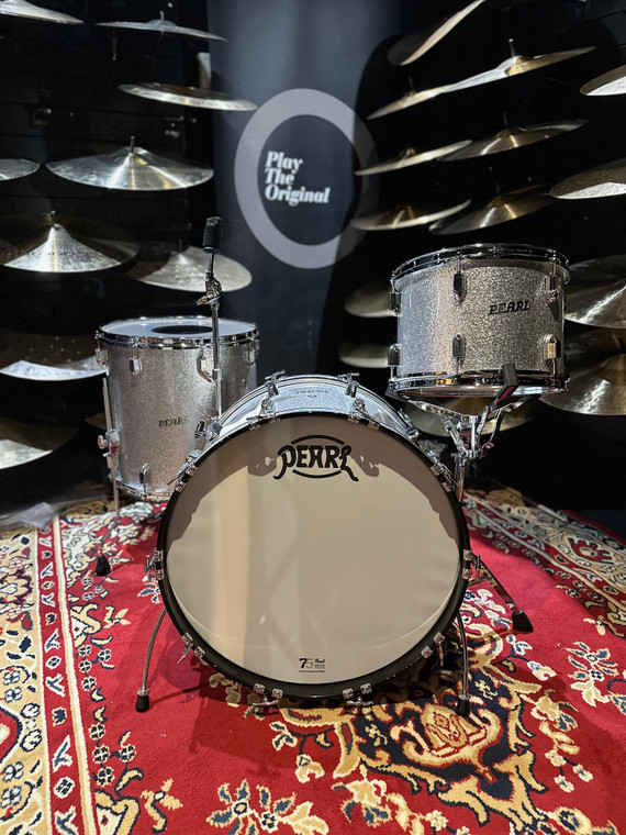 Pearl President 75th Anniversary Series Drum Kit -Silver Sparkle (22", 13", 16")