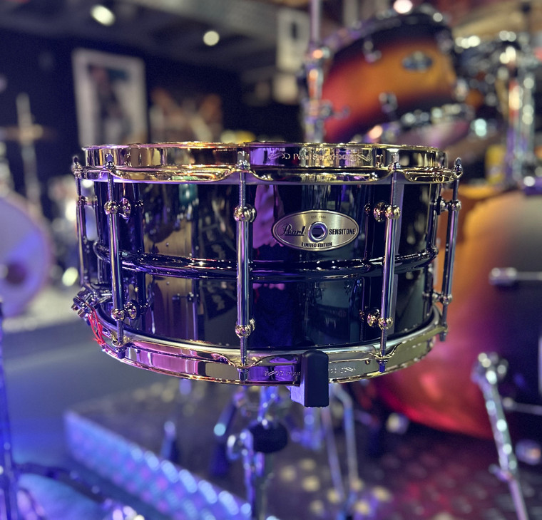 Pearl Sensitone Black-Nickel Over Brass 14" x 6.5" Snare Drum *LIMITED EDITION*