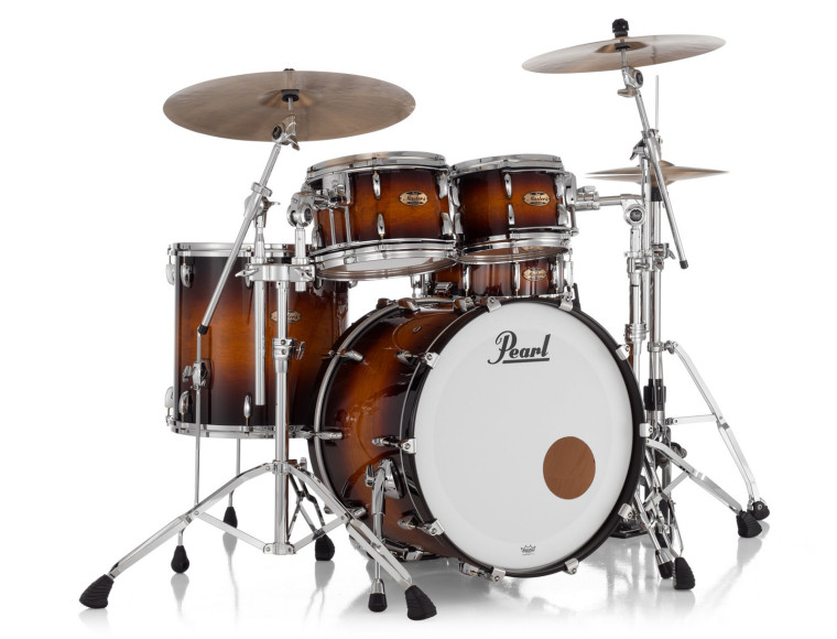 Pearl Masters Maple Gum 22" 4-Piece Shell Pack w/ R2 Pipe - Vintage Tobacco Burst