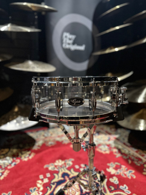 Gas Custom Drums 14" x 5.5" Clear Acrylic Snare Drum