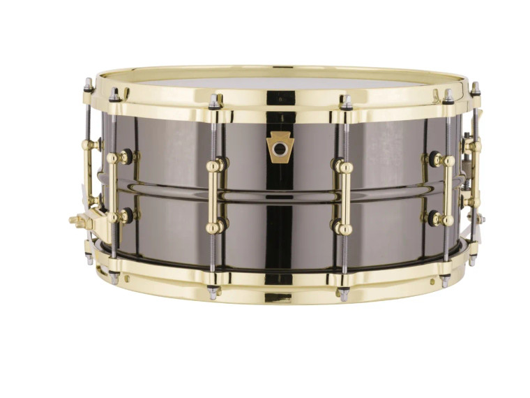 Ludwig 14x6.5 Black Beauty Snare Drum Black Nickel with Gold Hardware