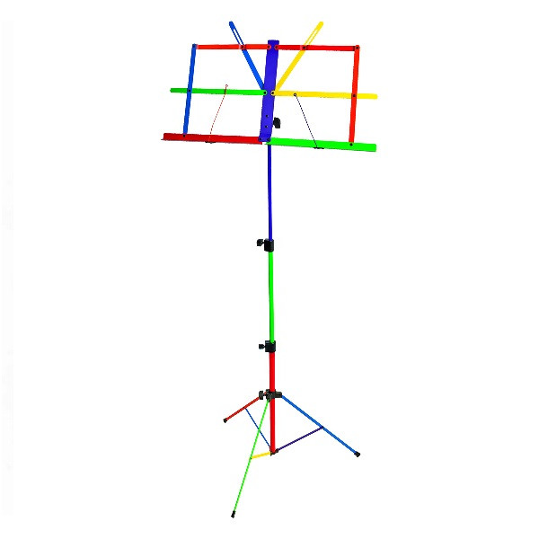 Xtreme MS109H Fold Up Music Stand Harlequin Design Rainbow Colour
