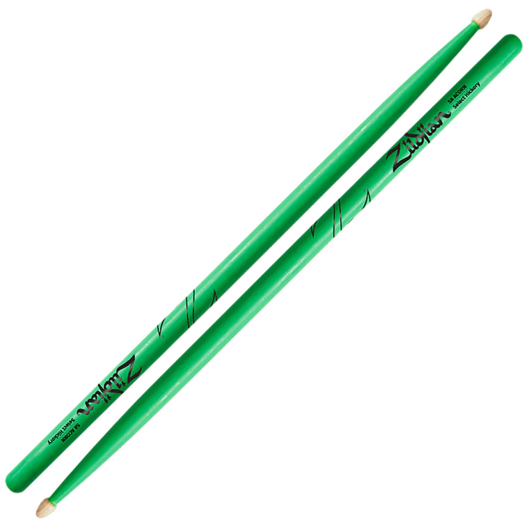 Zildjian 5A Acorn Neon Green Drumsticks