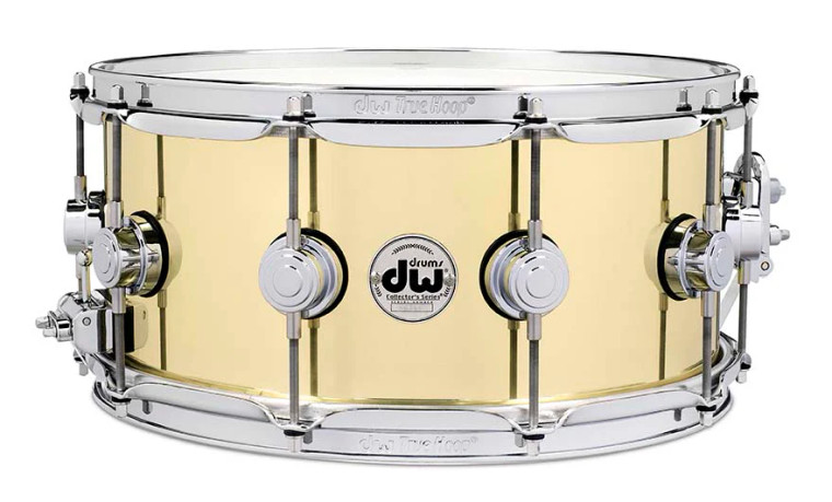 DW Collector's Series Polished Brass 14" x 6.5" Snare Drum