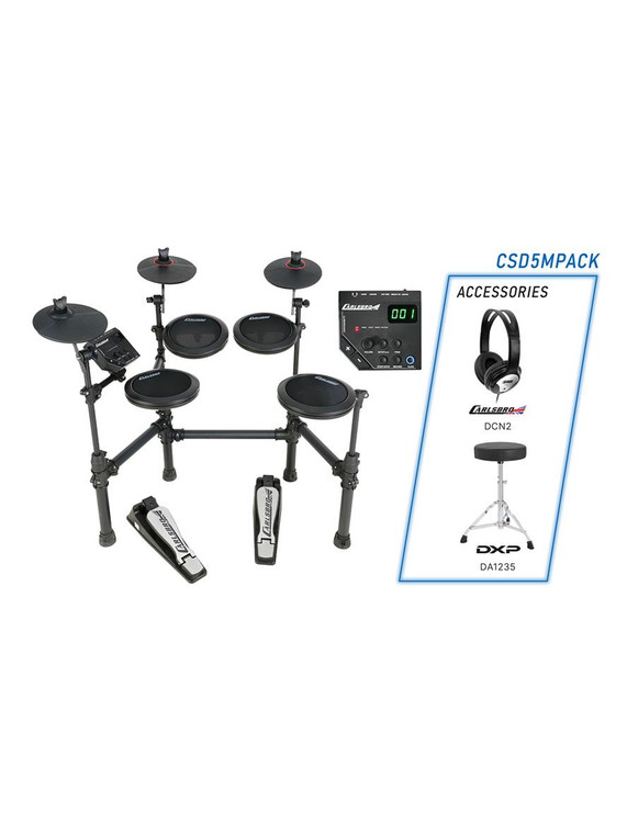 Carlsbro 5M Electronic Kit Pack (w/ Headphones + Throne)