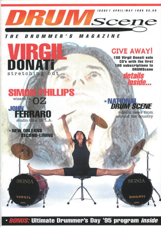 DRUMSCENE MAGAZINE - #1 VIRGIL DONATI