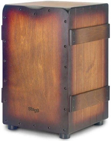 Stagg Cajon Sunburst Brown Crate