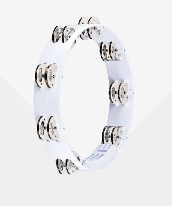 Meinl Headliner Tour Tambourine - 2 Row, 10" (White)