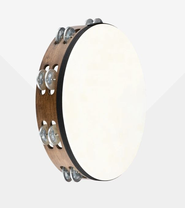 Meinl Tamburello - Aluminum Jingles, 12" (Walnut Brown)
