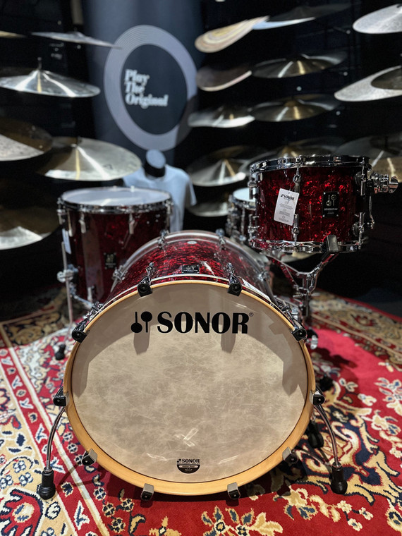 Sonor Momentum Birch - Red Pearl (22", 12", 16" + 14" Snare) Drum Kit Shell Set