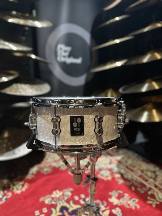 Sonor AQ2 13" x 6" Maple Snare Drum White Pearl