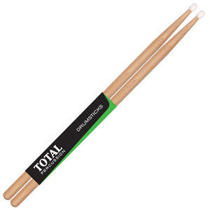 TOTAL PERCUSSION 7A NYLON TIP - AMERICAN HICKORY DRUMSTICKS