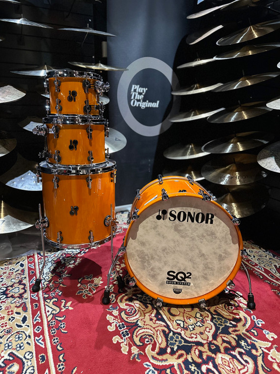 Sonor SQ2 - Vintage Amber (22", 10", 12", 16") Drum Kit Shell Set