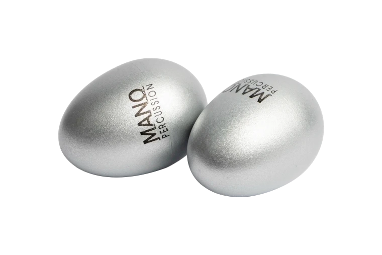 Mano Percussion Silver Egg Shaker Pair