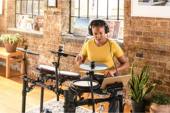 Alesis Nitro Max electronic drum kit lifestyle apartment practice Melbourne