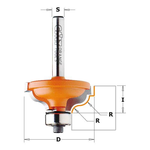 CMT Ogee w/Fillet Router Bit | Ernie's Tools