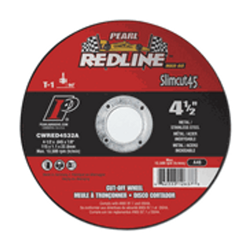 Pearl Abrasive Redline Super Premium Slimcut40 MAX-A.O. Type 1 Cut Off Wheels 5 x .040 x 7/8 CWRED0532A Pearl Abrasive Redline Super Premium Slimcut40 MAX-A.O. Type 1 Cut Off Wheels 5 x .040 x 7/8 CWRED0532A