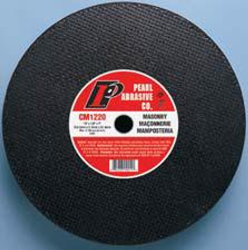 Pearl Abrasive T-1 Silicon Carbide Premium Cut Off Wheel for Circular and Stationary Saws 10ct Case C36S Grit 12 x 1/8 x 1 CM1220